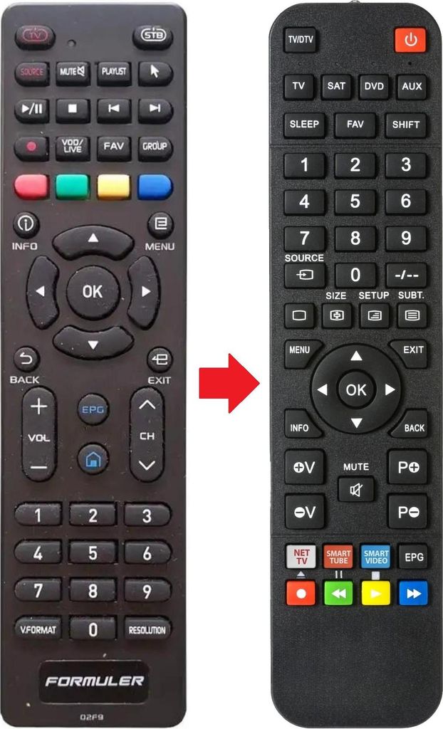 Fernbedienung geeignet für FORMULER Z10-PRO-MAX