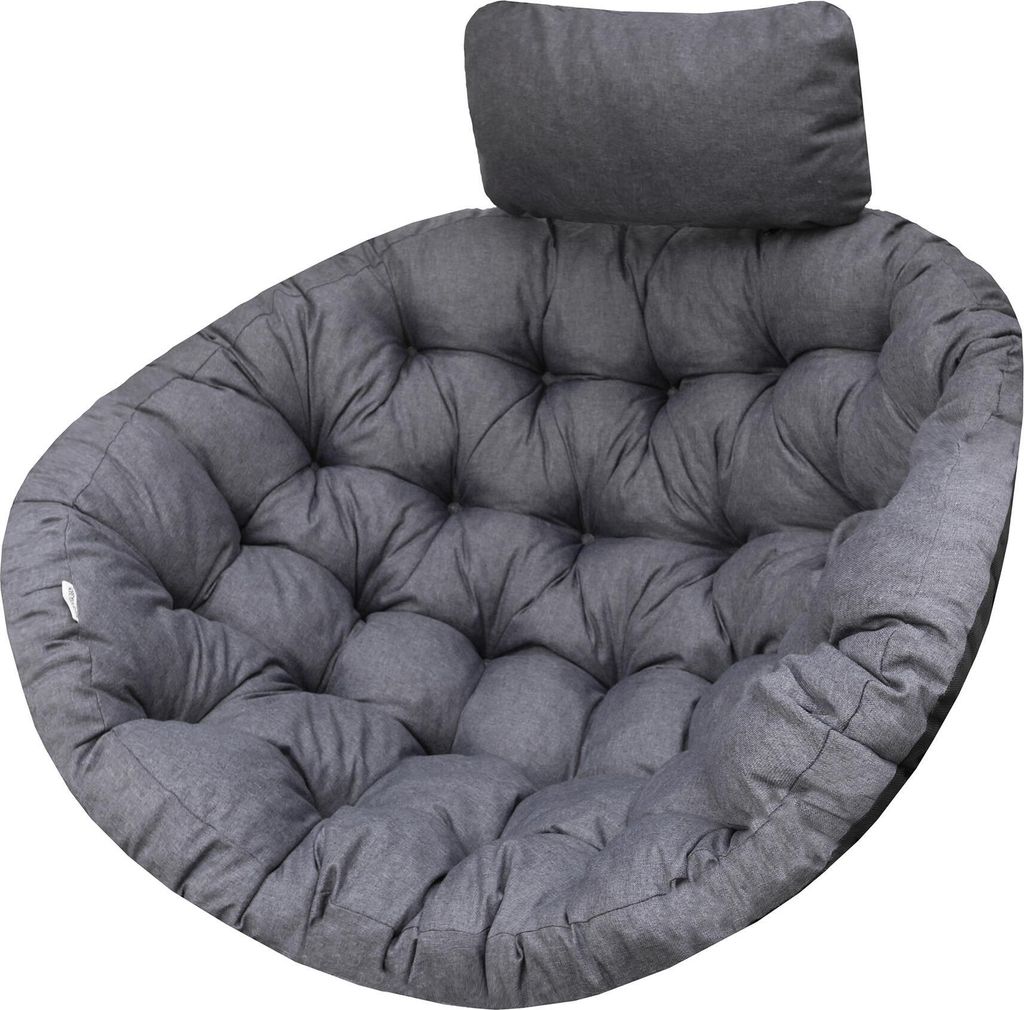 Kissen "Luna" für Hängesessel Kokon – mit Nackenkissen, 3-teilig, 5 cm dick, wetterfest | PillowPrim