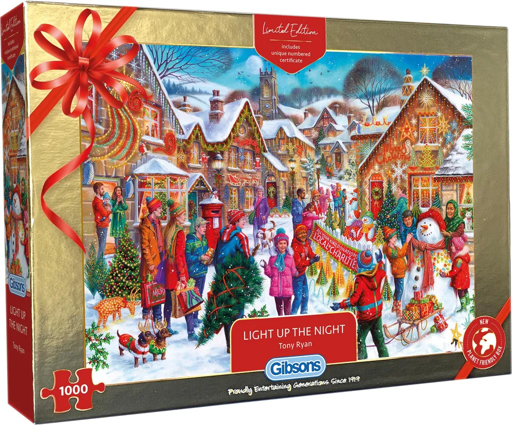 Gibsons Puzzle de Noël Rozsviťte noc Édition Limitée 1000 pièces