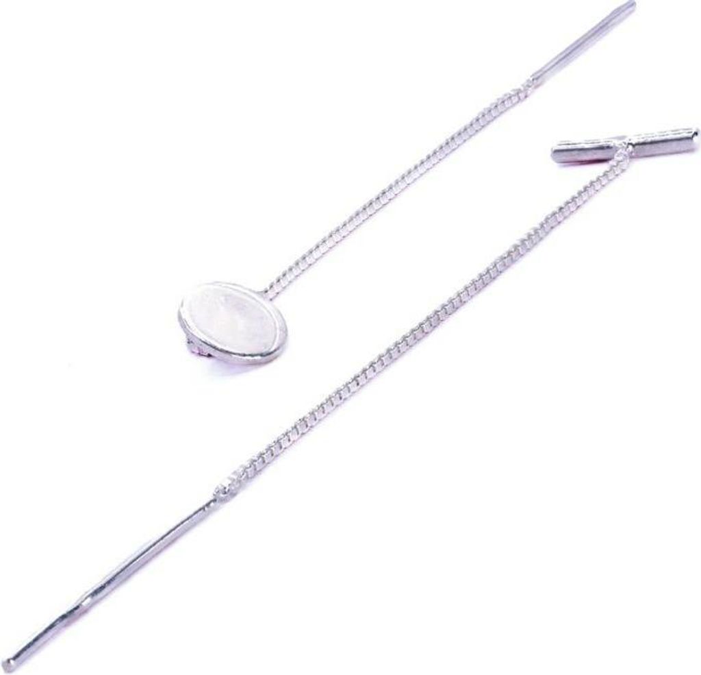 Damen Ohrringe aus 925 Sterling Silber, ca. 9 cm lang