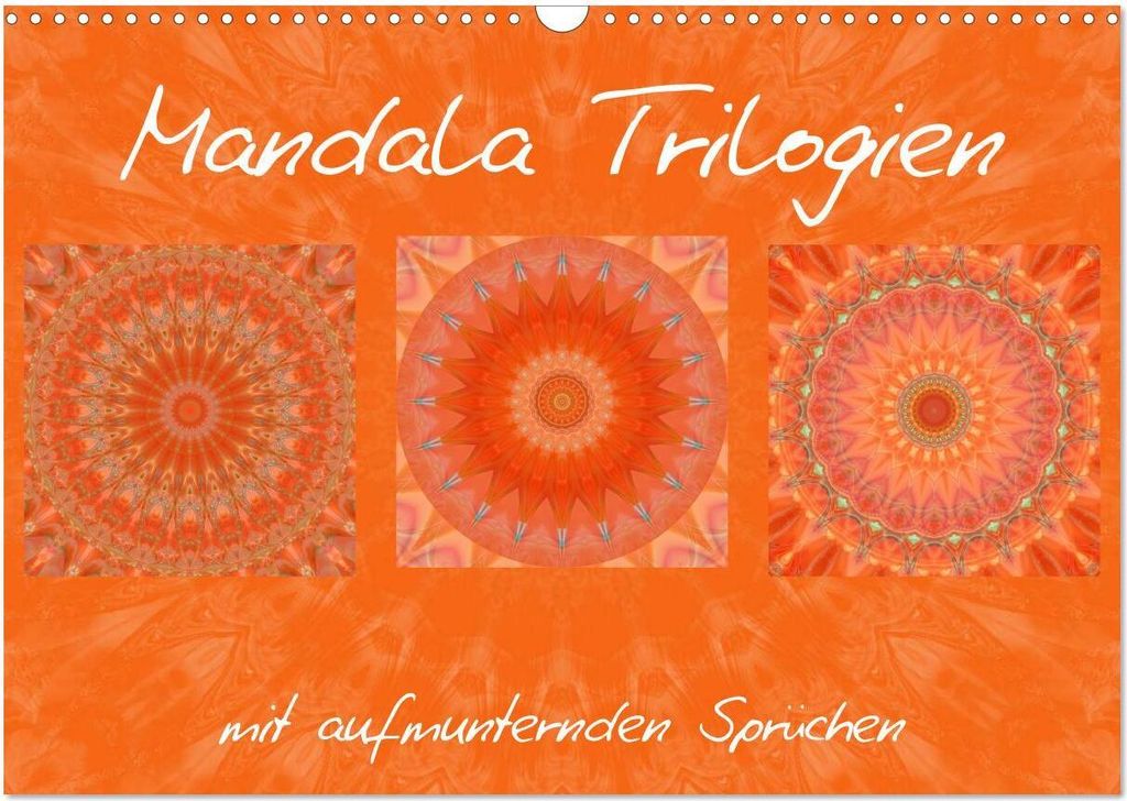Mandala Trilogien (Wandkalender 2026 DIN A3 quer), CALVENDO Monatskalender