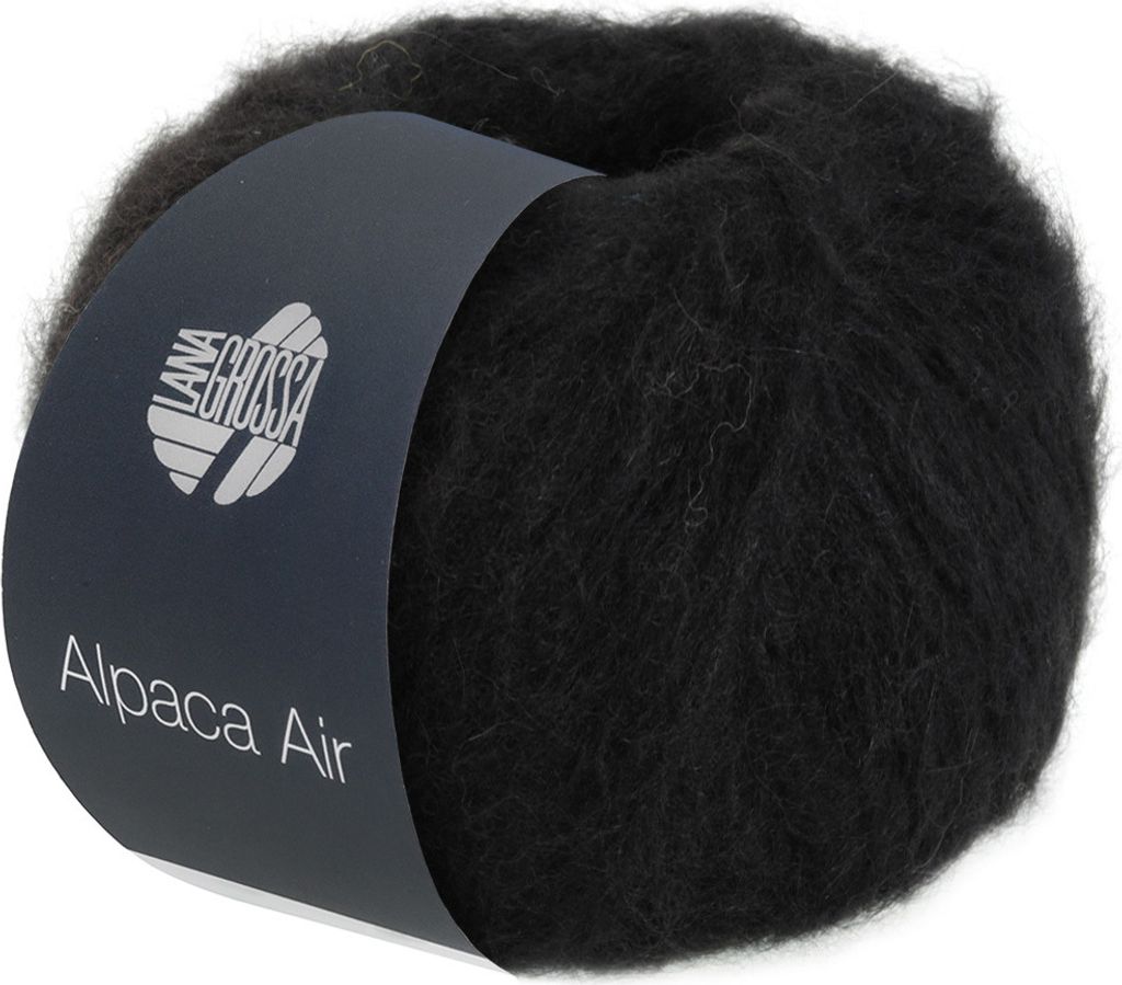 Lana Grossa - Alpaca Air 0012 schwarz Produktbild 