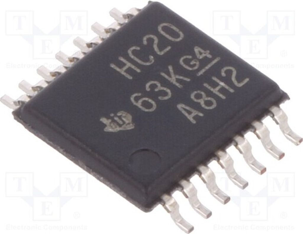 3x SMD N 2÷6VDC SN74HC20PW Tore, Inverter Kanäle: 2