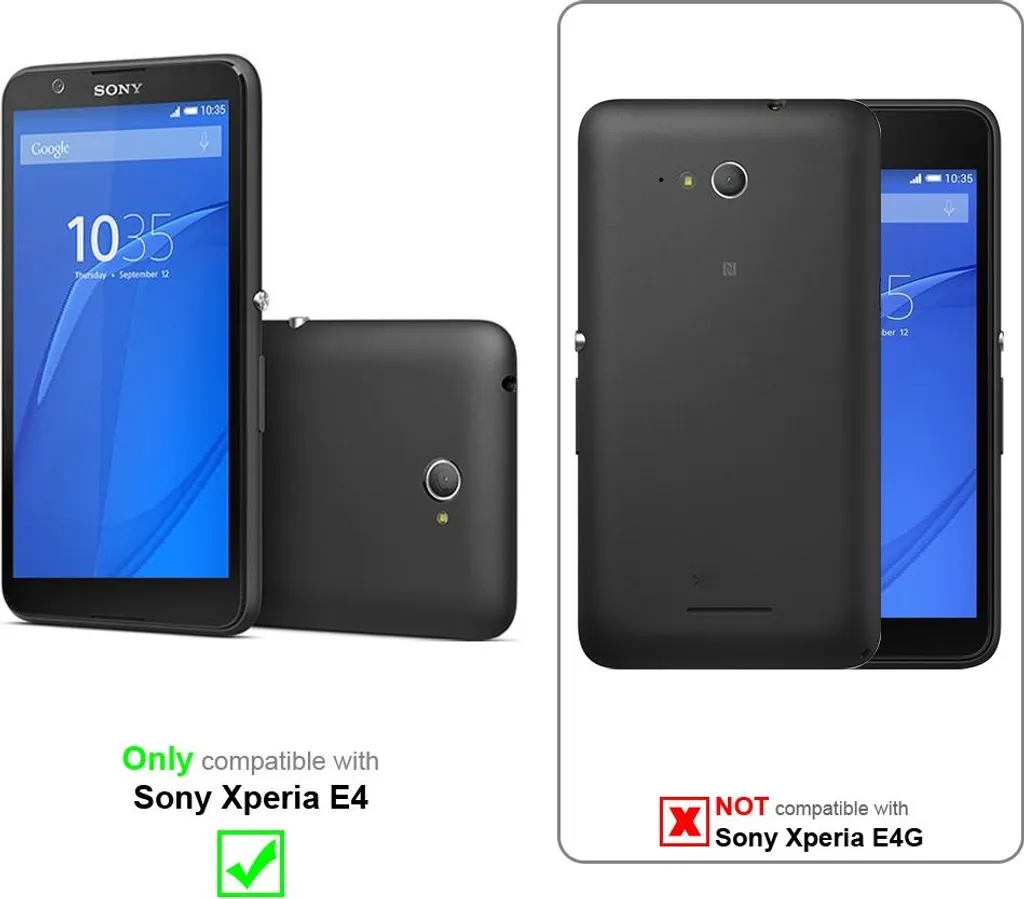 Custodia Tattica Cadorabo Sony Xperia E4 con Clip e Gancio Moschettone