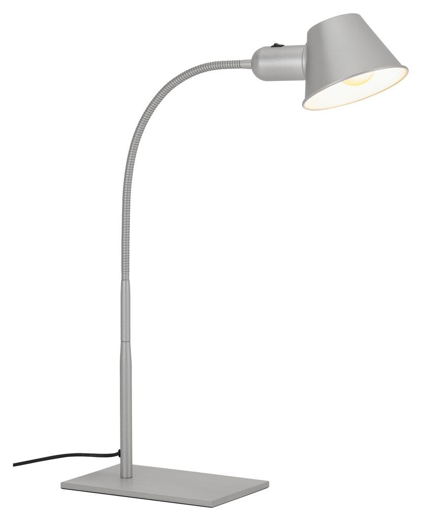 Stolní lampa - Matná chromová barva - Kov - V 65 cm Obrázek produktu 
