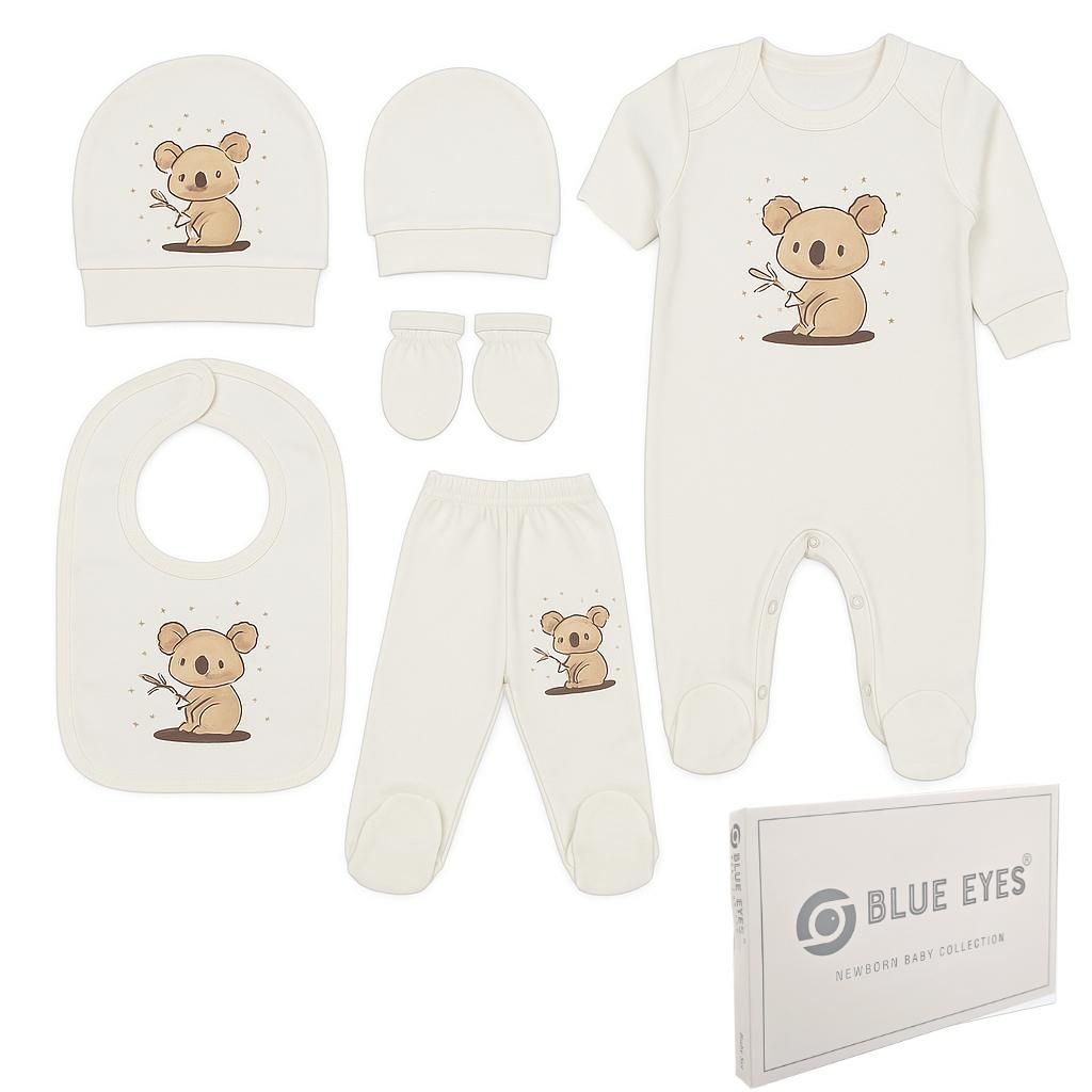 Blue Eyes Baby Geschenk Set 6-teilig, 100% Baumwolle, , Produktbild 