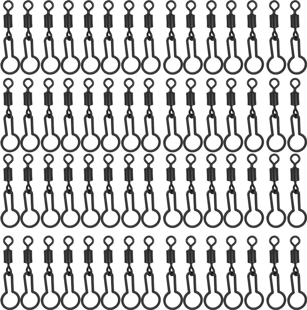 60pcs 2,8 cm/1,1 Zoll Karpfenfischerei Schwimmer zum Anschließen von PVA Mesh Bag Zubehör Terminal Tackle