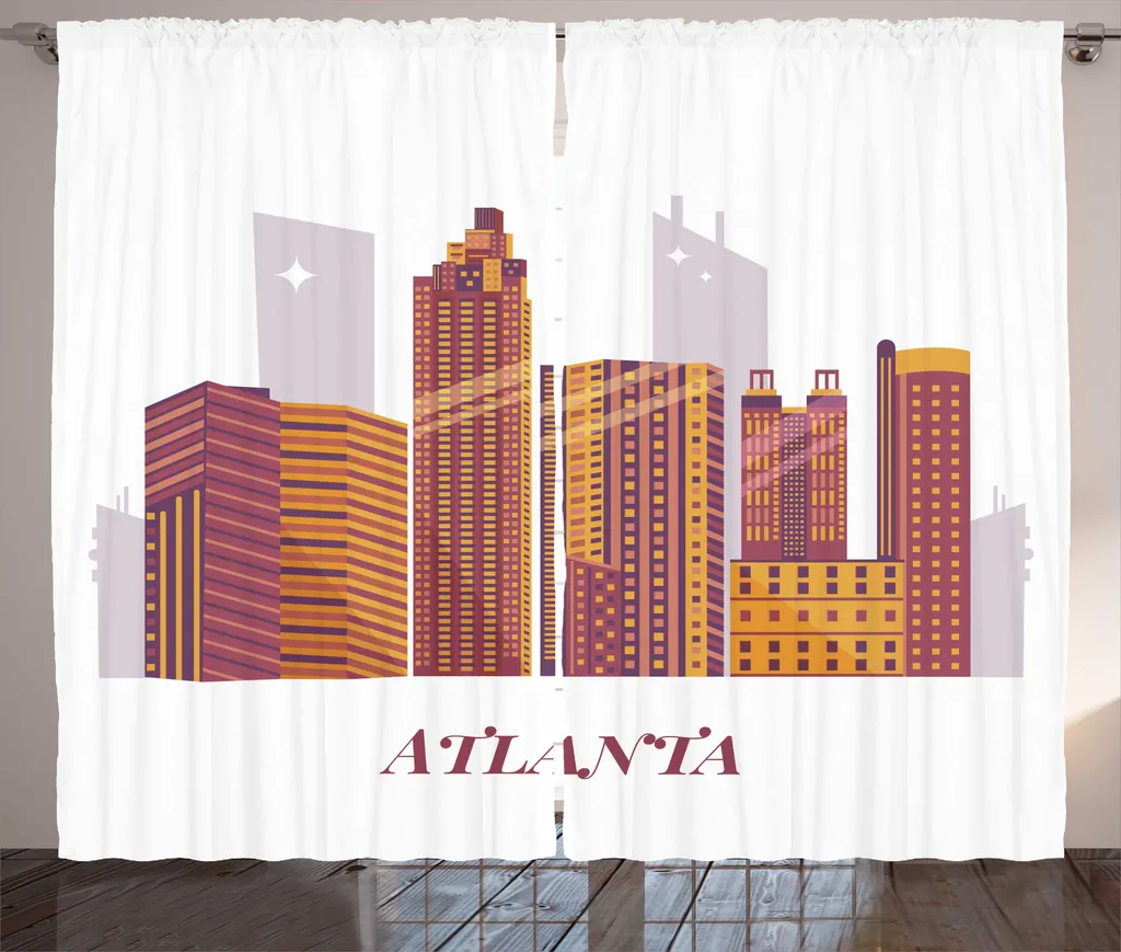 Rideau grand format pour salon décoration urbaine chic 280 x 225 cm