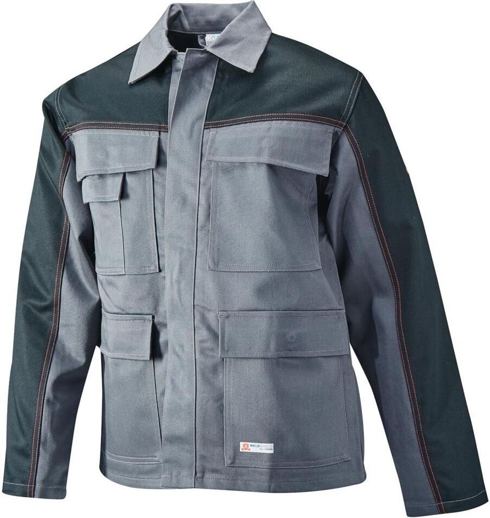 Planam Schweißer-Jacke Weld Shield Gr. 64 grau/schwarz