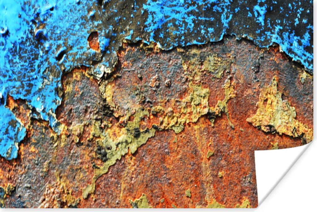 MuchoWow® Poster Rost - Metall - Eisen - Industrie 60x40 cm Produktbild 