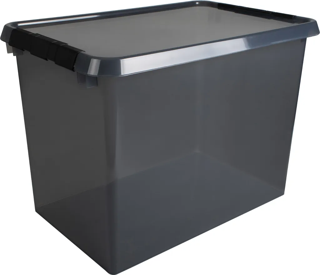 Sunware Comfort Line H6165708 Boîte de rangement 72L gris foncé robuste