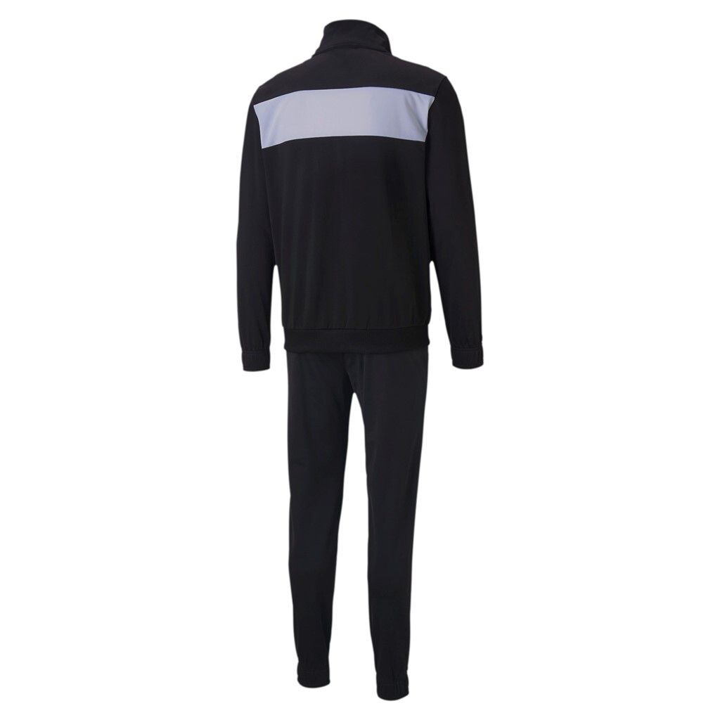 Puma Trainingsanzug Herren Techstripe Tricot Suit, Größe:S, Farbe:Schwarz