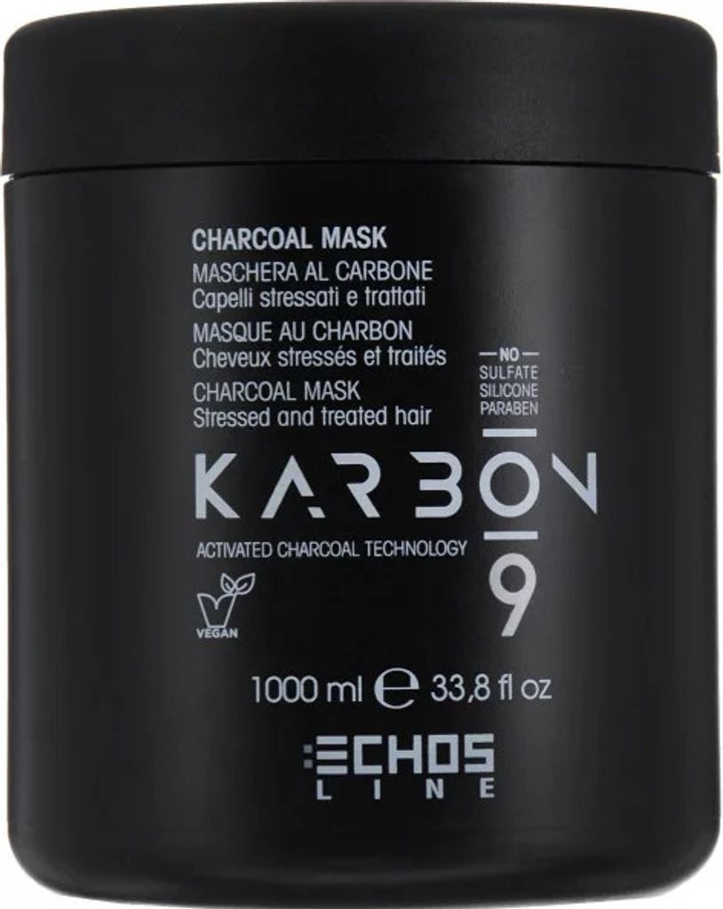 Echosline Karbon 9 Maske mit Aktivkohle 1000 ml Produktbild 