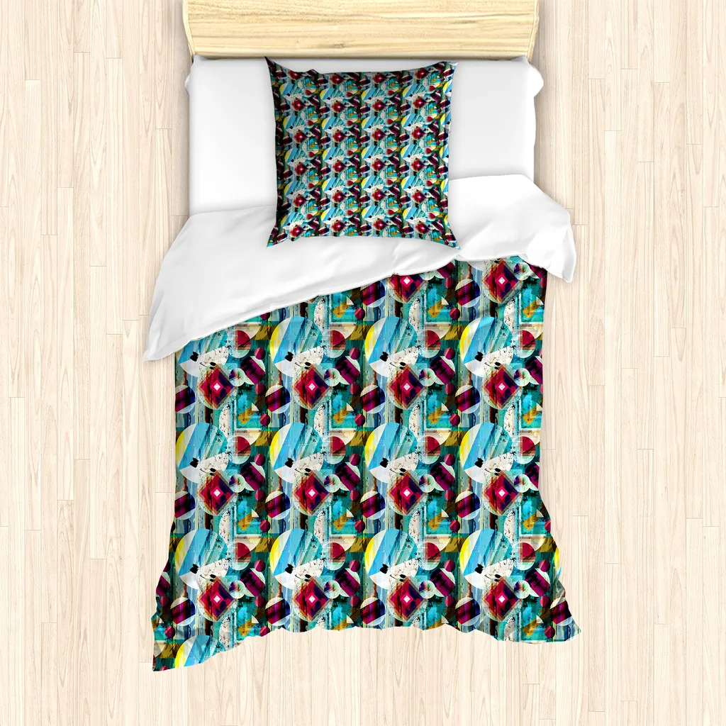 Set Copripiumino Singolo ABAKUHAUS Antiacaro 135x200 Multicolore