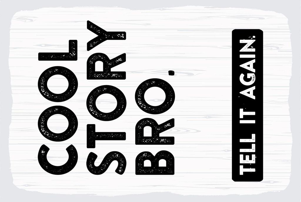 vianmo Blechschild 18x12 cm cool Story bro. Tell it again