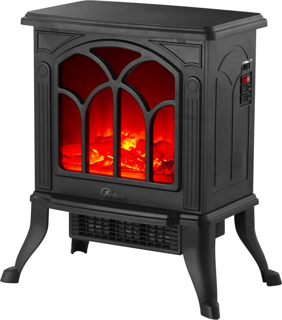 Cheminée Électrique d'Appoint Ardes 354 avec Chauffage Céramique Noir