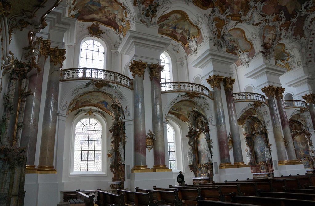 hansepuzzle 21993 - Kloster-Kirche Puzzle, 500 Teile, Religion, 46,0 x 30,0cm mit hochwertiger Aufbewahrung, Kartonbox & Beutel