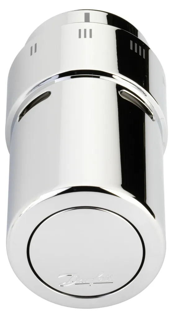 Danfoss RAX Sonde intégrée design chrome pour régulation de chauffage