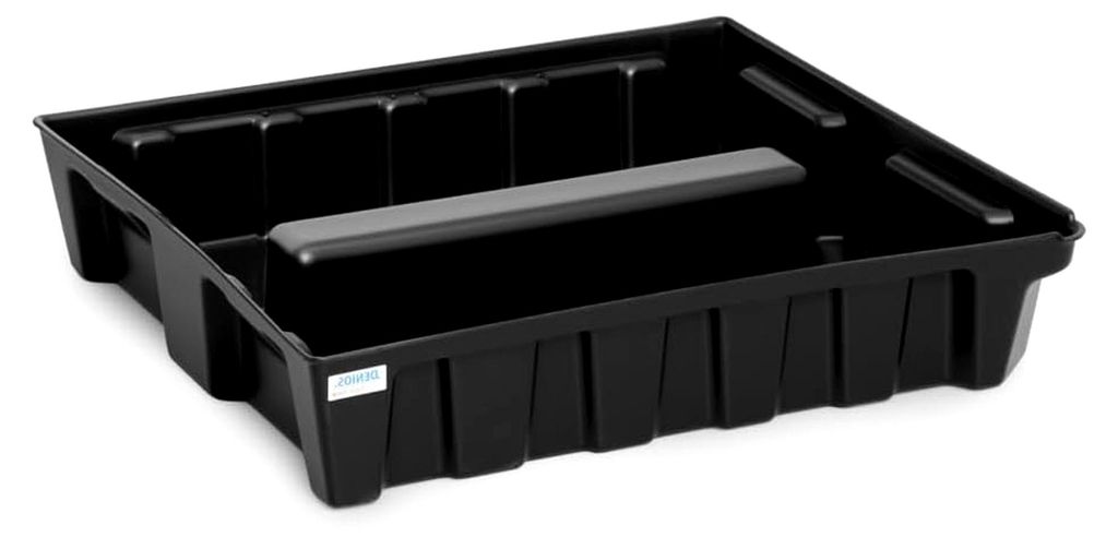 Kleingebindewanne aus Polyethylen (PE), mit Ablauf, ohne Gitterrost, 70 Liter