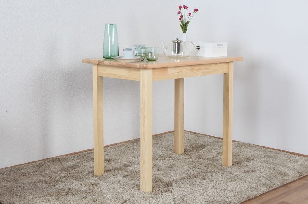 Massivholz Esstisch 60x90 cm Kiefer, Farbe: Natur