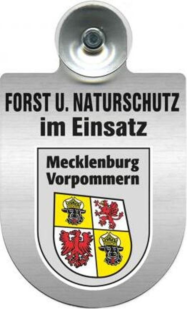 Alu Saugnapf Wappen Schild Feuerwehr Im Einsatz Mit Wappen Nordrhein-Westfalen | 75077