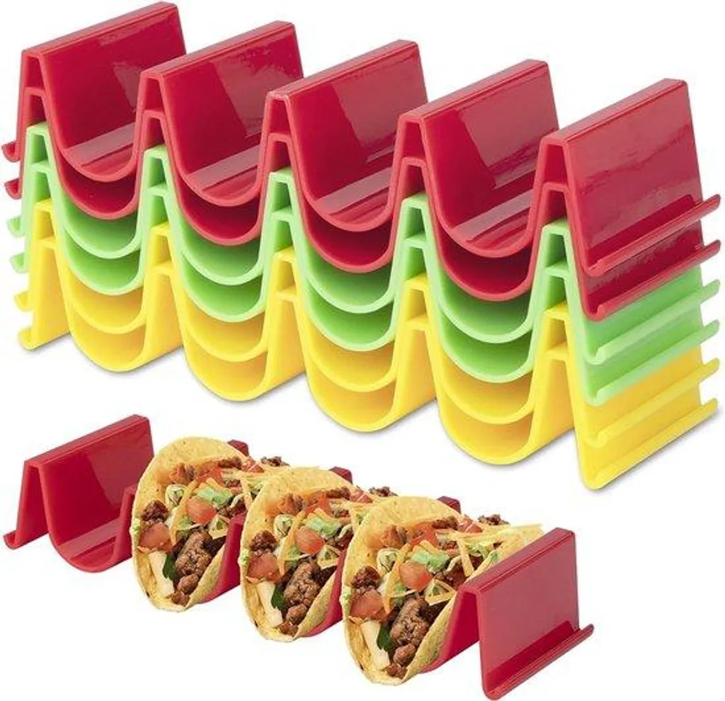 Présentoirs à tacos inox pour service de table élégant lot de 6 pcs