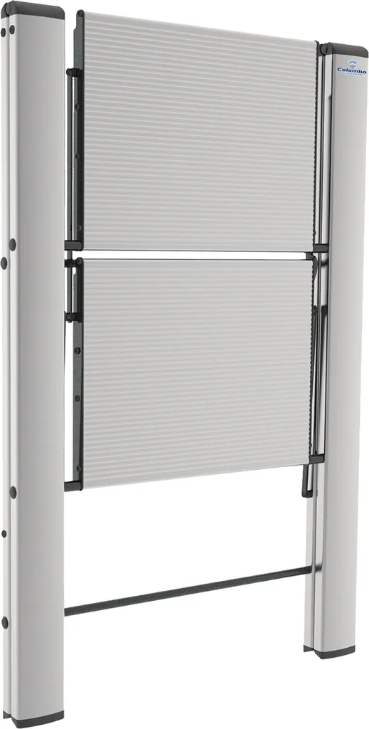 Marchepied pliant Leonardo 2 échelons aluminium argent pour la maison