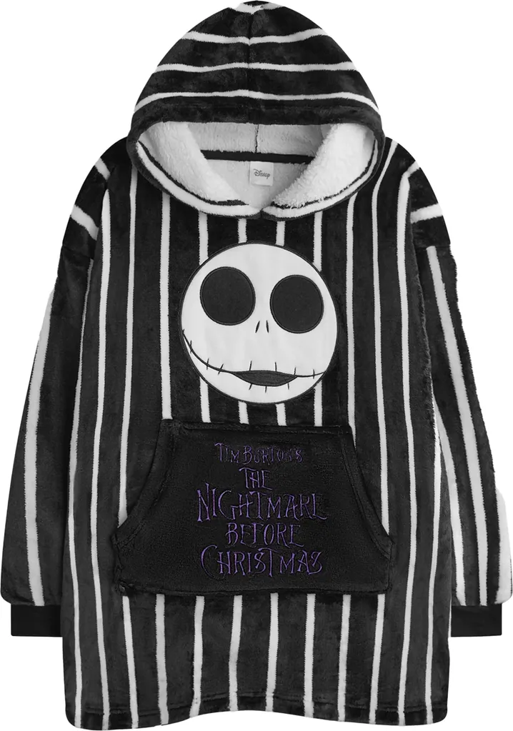 L'Étrange Noël de Monsieur Jack Hoodie Enfant NS8813 Noir et Blanc