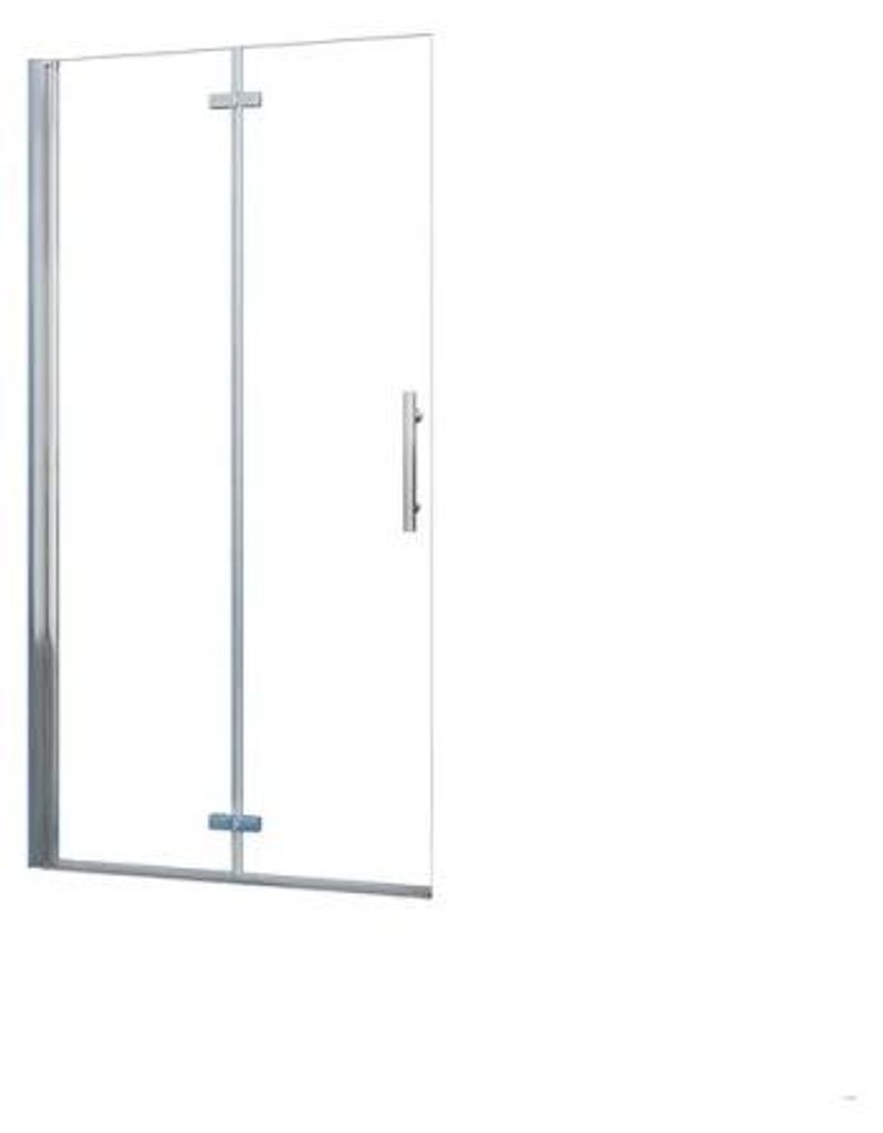 AICA Walk in Dusche 110x195cm 6mm NANO  ESG-Glas Schwarz Produktbild 