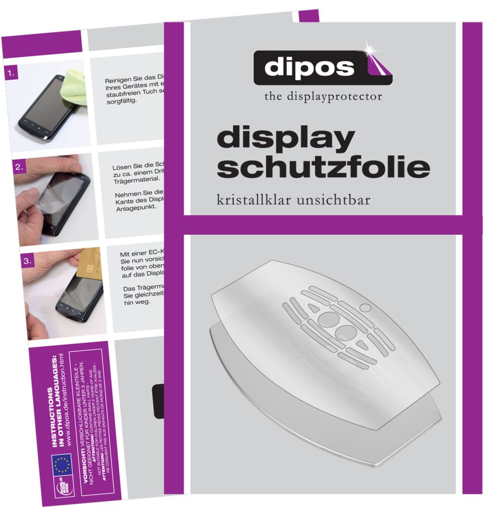 6x Schutzfolie für DeLonghi perfecta esam 5500 Tropfblech klar Displayschutz