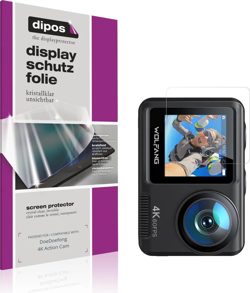 4x Pellicola dipos per DoeDoefong 4K - Protezione Schermo HD Claro