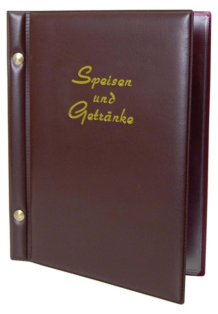1x Speisekarte (PVC) "Speisen und Getränke" dunkelbraun 8 Produktbild 