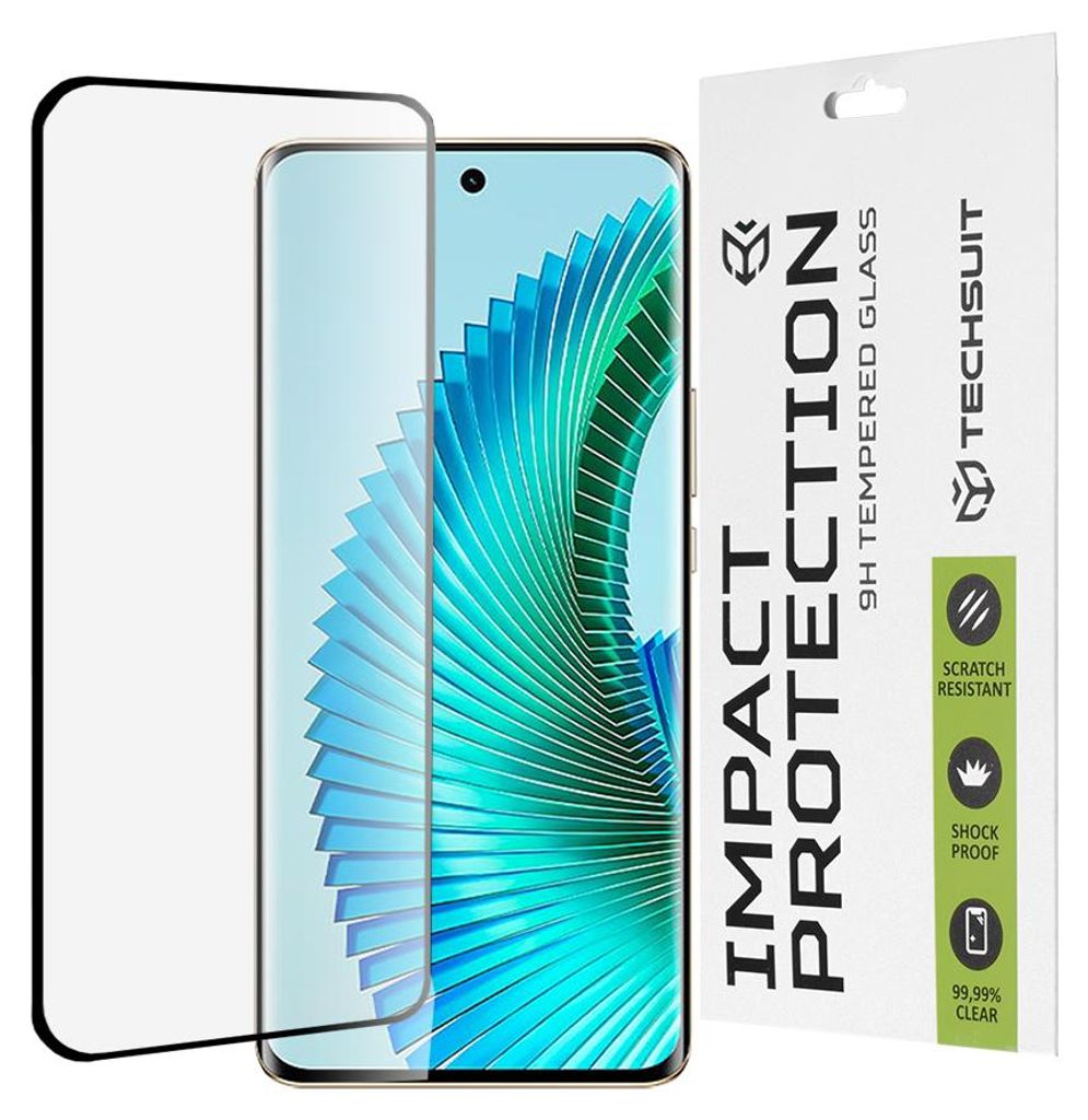 Techsuit Vollflächiges Schutzglas 111D für Honor Magic6 Lite - Optimaler Displayschutz KP29990