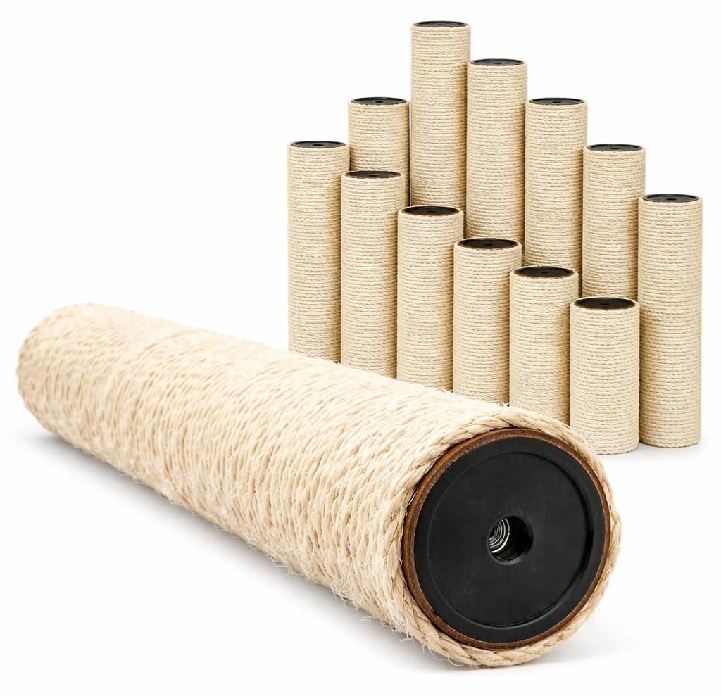 Poste de sisal de 45x7,1 cm (rosca M10), 2 roscas internas, Imagen del producto 