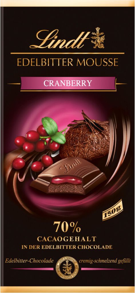 Mousse di mirtilli rossi Lindt e Sprüngli con cioccolato Immagine del prodotto 