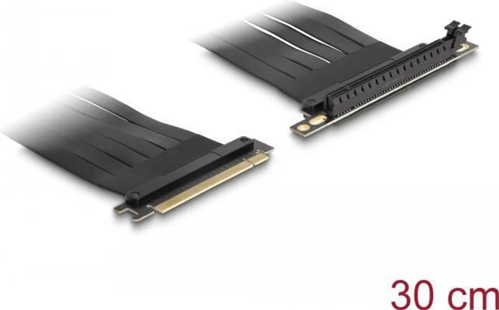 Riser PCIe 16x Delock 90° pour intégration de carte graphique verticale