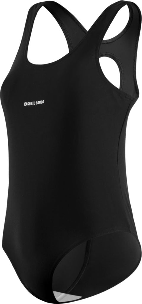 sesto senso Badeanzüge für Mädchen Einteiliger Racerback Sport Schwimmanzug eine Farbe Sesto Senso Einteiliger Badeanzug für Mädchen – Blick...