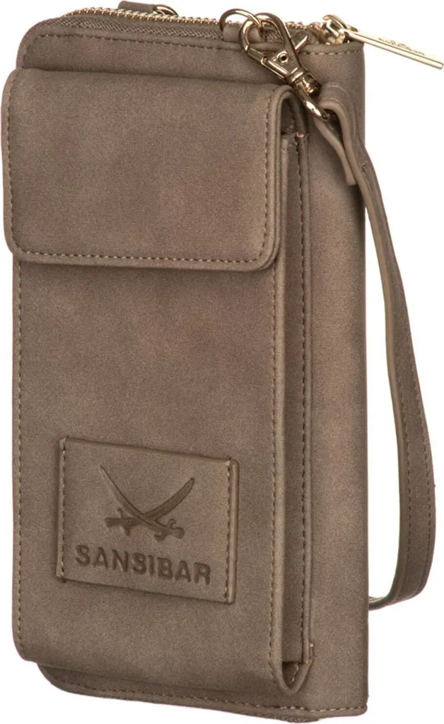 Portafoglio Porta Cellulare Sansibar Taupe: Accessorio Crossbody