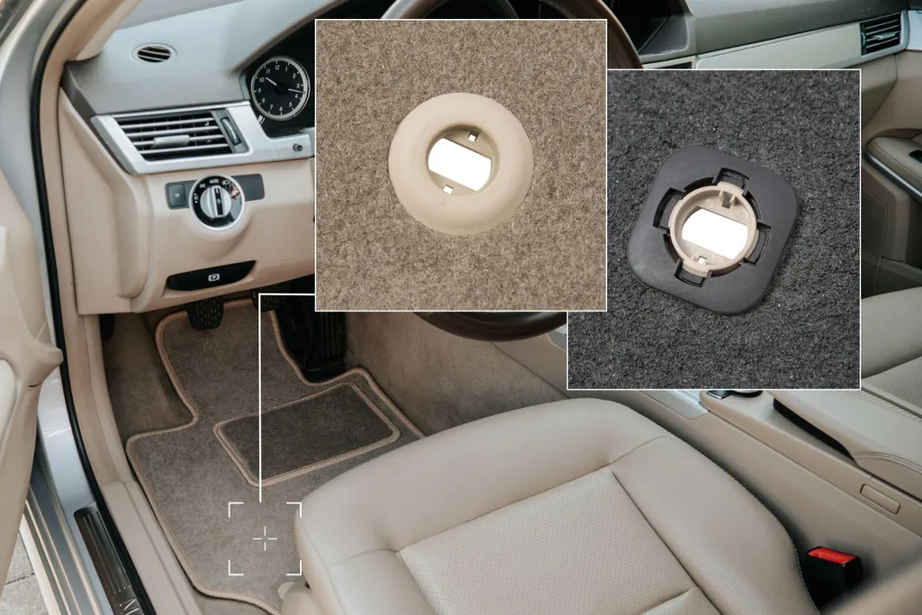 Tappetino Lusso Beige Honda Insight II - Velluto Soft Touch su Misura - 3