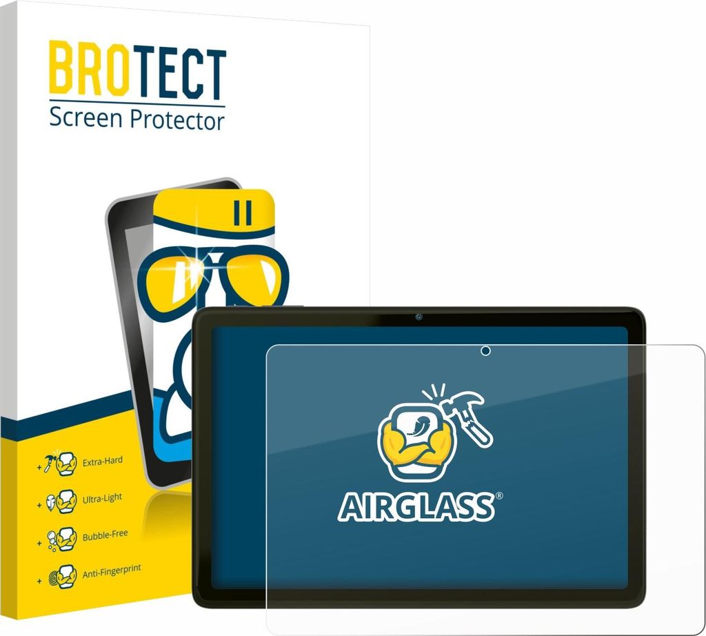 BROTECT Schutzglas für VALE Tablet V10A Schutzfolie Panzer Folie Glas Display Schutz klar