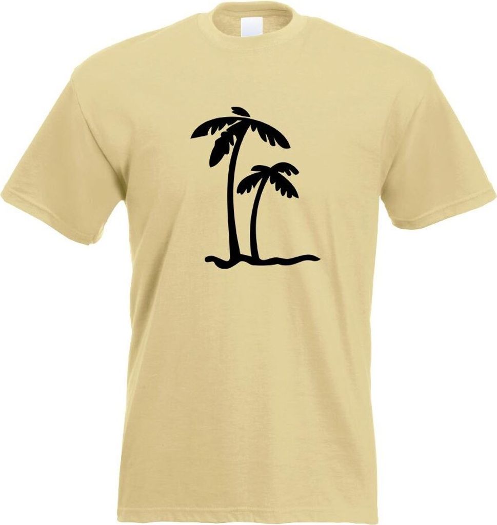 Kiwistar - T-Shirt - Khaki - Palmen Herren Funshirt Bedruckt Design Sprüche Spruch Motive - mit Motiv Bedruckt - Funshirt Design - Sport - Freizei...