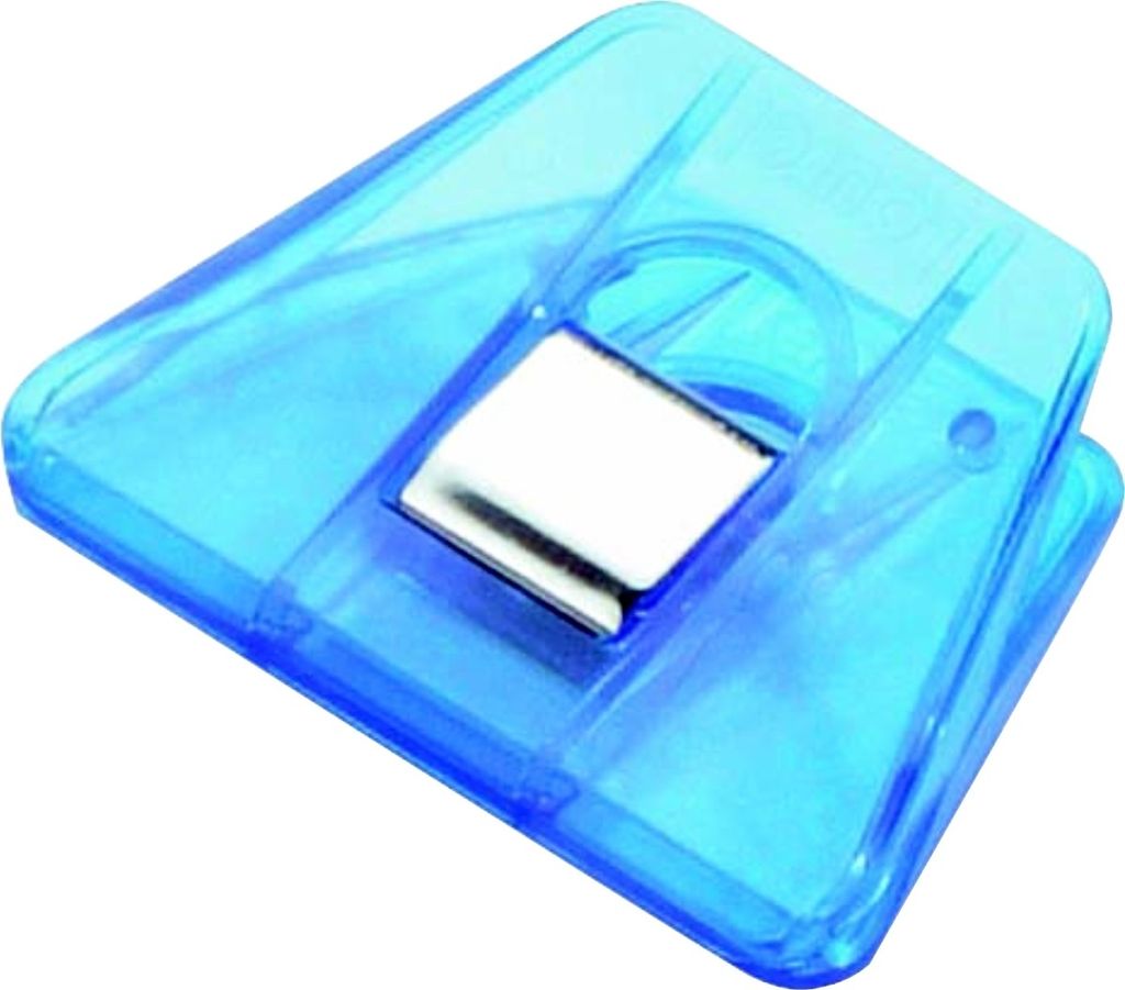 Briefklemmer Signal 2 70x50mm kristallblau Packung mit 10 Stück