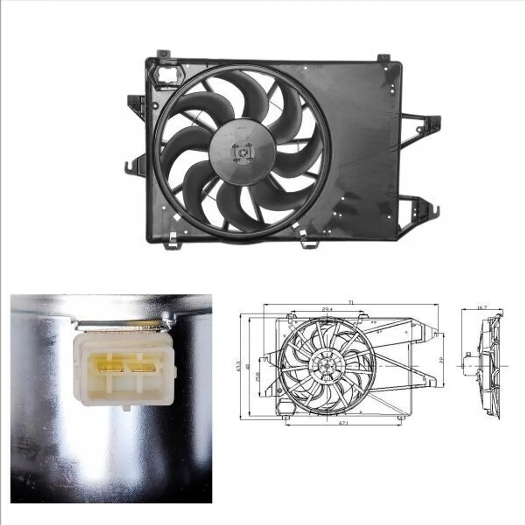 Ventilateur de refroidissement moteur Mondeo II pièce NRF 47002
