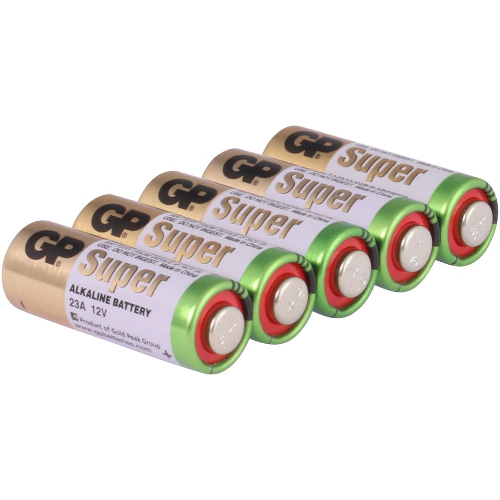 5 Stück A23 GP Alkaline MN21 Rundzellenbatterie Produktbild 