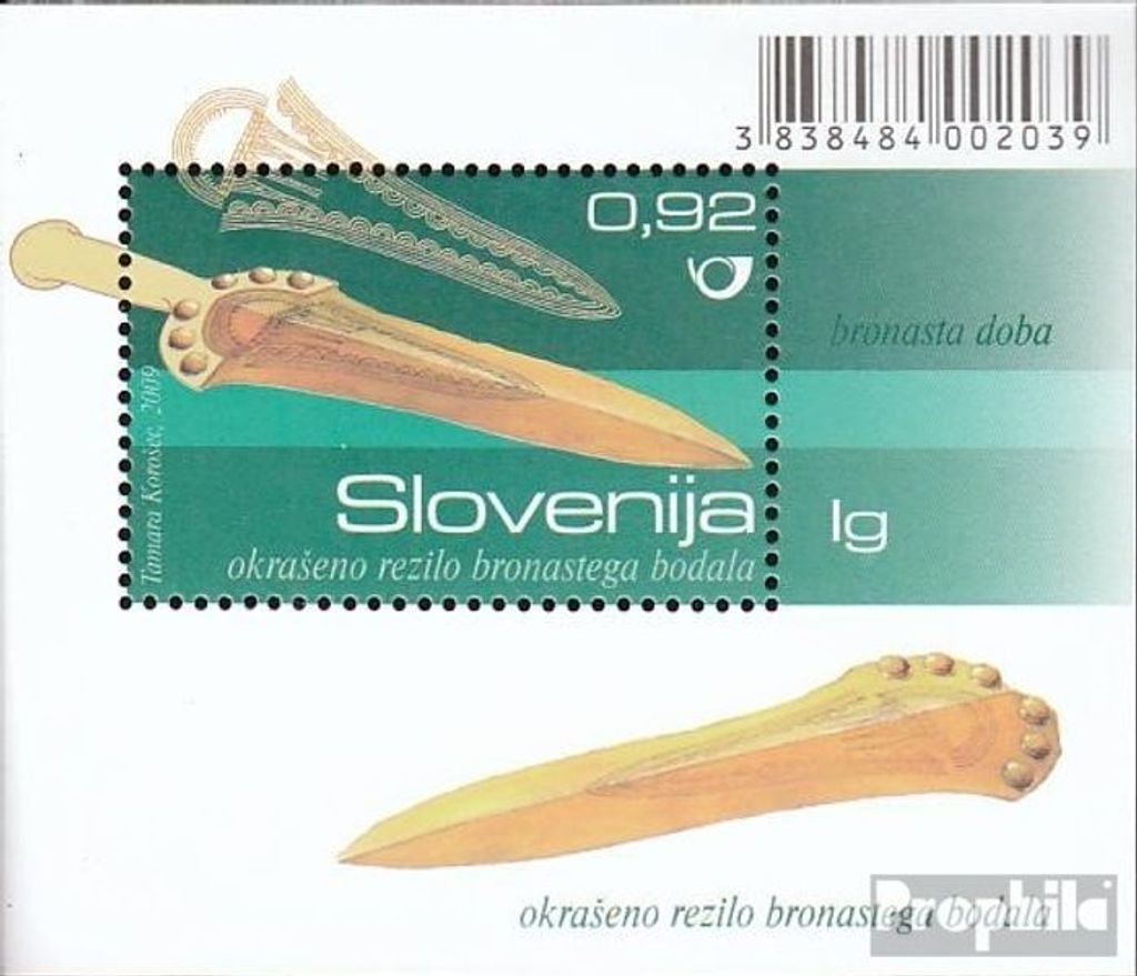 Briefmarken Slowenien 2009 Mi Block46 (kompl.Ausg.) postfrisch Archäologische Funde