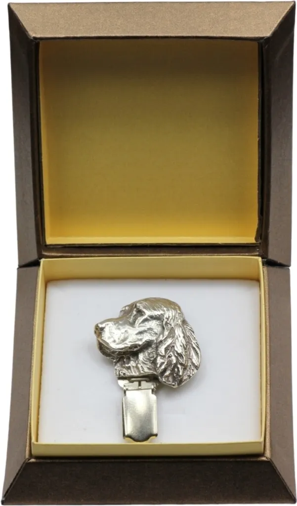 Spilla Clip Porta Numero Expo Springer Spaniel Inglese - Art-Dog Silver