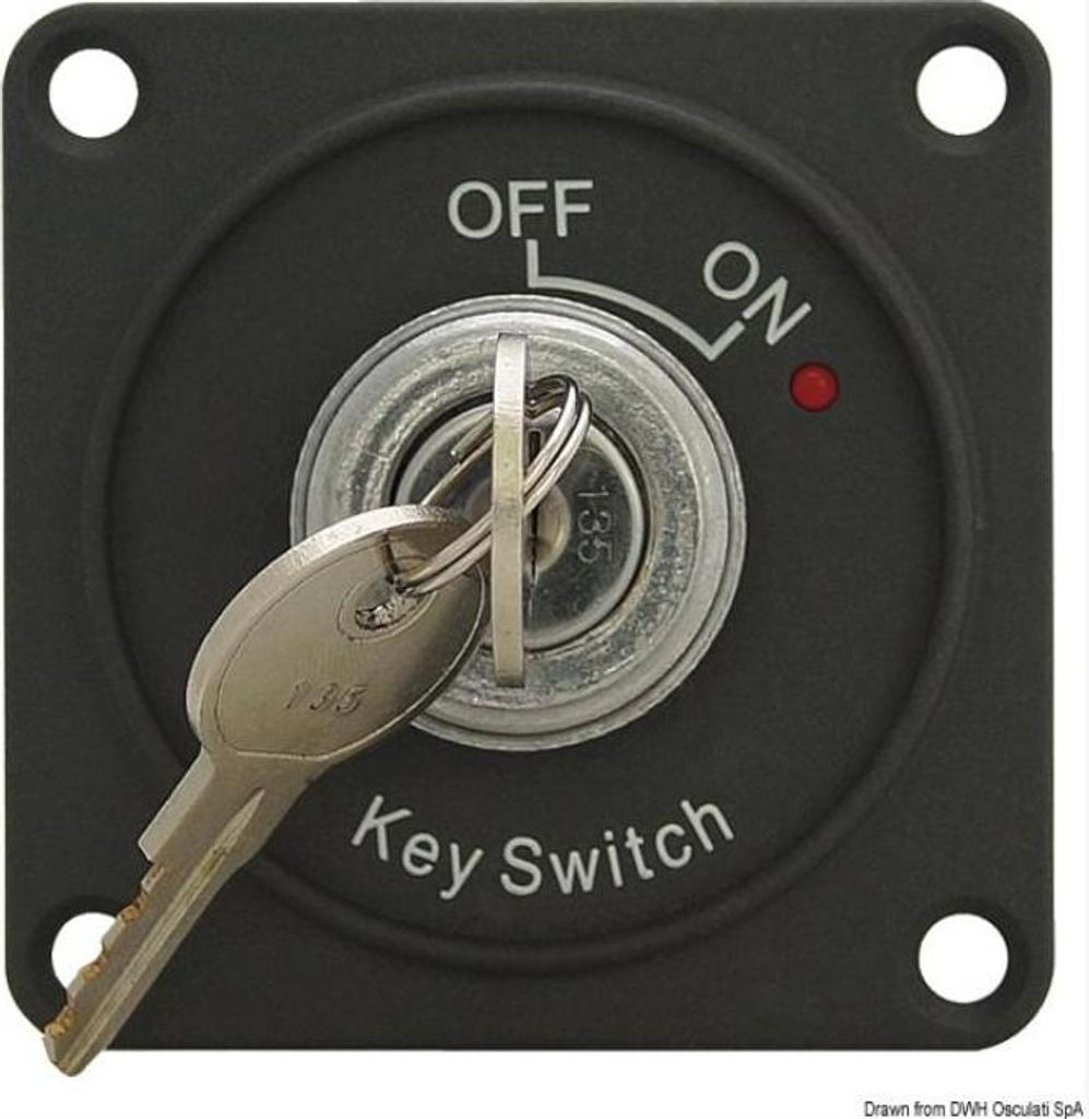 Interruttore batteria ON/OFF con chiave e indicatore LED Immagine del prodotto 