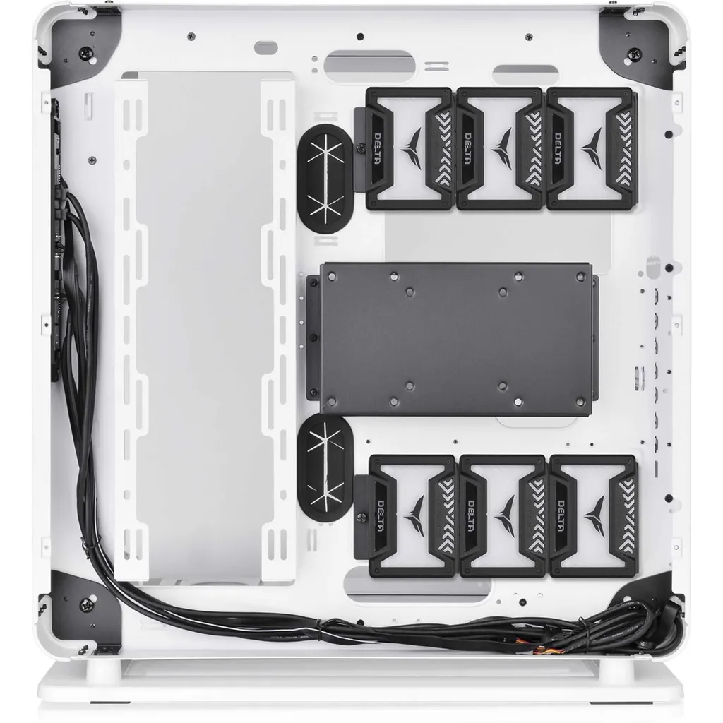 Thermaltake Core P6 TG Snow White : Boîtier PC ATX Blanc Modulable