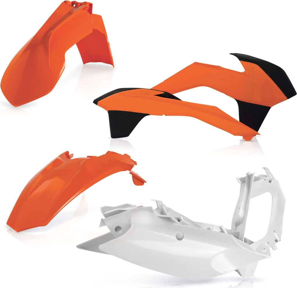 ACERBIS Verkleidungskit 5 Teile 2014 Modell Orange/Weiß für KTM