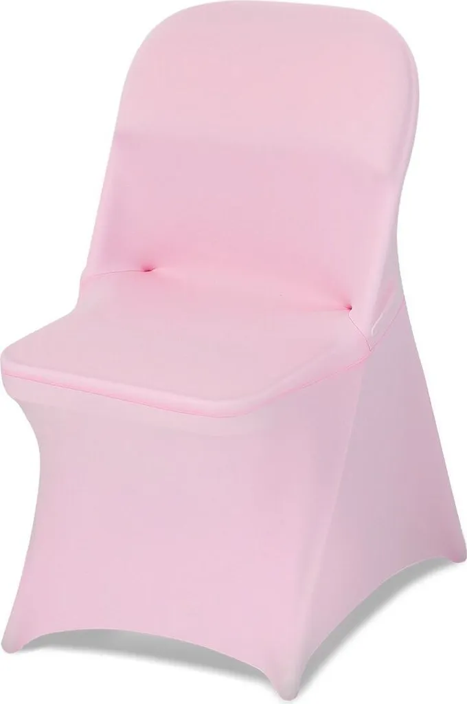 50 Coprisedie Rosa Spandex Elasticizzati per Matrimoni e Banchetti Professionale